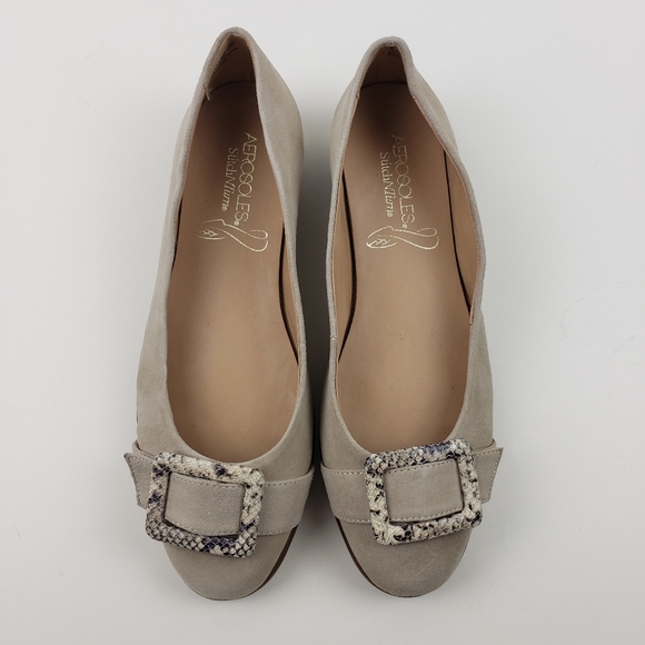 Aerosoles Tan Suede Flats - Picture 4 of 8